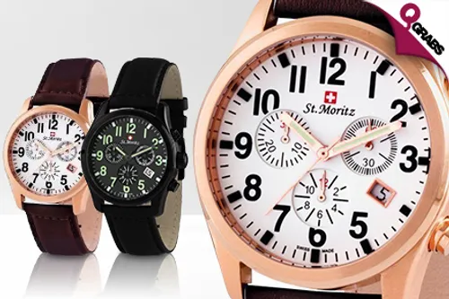 From QR375 Tell Time In Style with Rotary Men's & Women's Watches - Choose from 5 Trendy Styles! (Up to QR1197 Value)